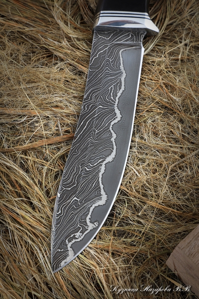Нож Сигма дамаск ламинированный береста