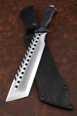 Knife Machete No. 9 large steel 95h18 handle polymer black