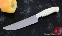 Knife Chef No. 8 steel 95h18 handle acrylic white