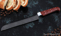 Knife Chef No. 15 steel H12MF handle acrylic red