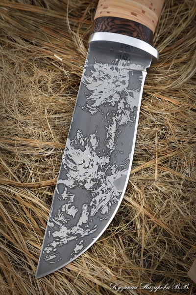 Hunting knife Huntsman D2 birch bark