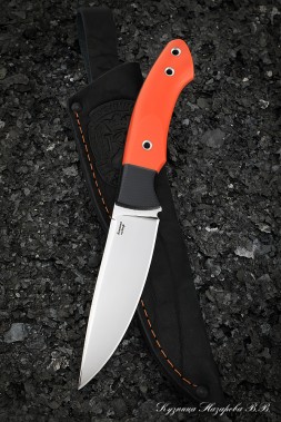 Knife No.35 H12MF CM G10 orange + black