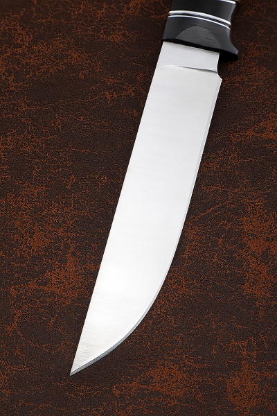 Zasapozhny knife H12MF - satin handle carbon wenge black hornbeam
