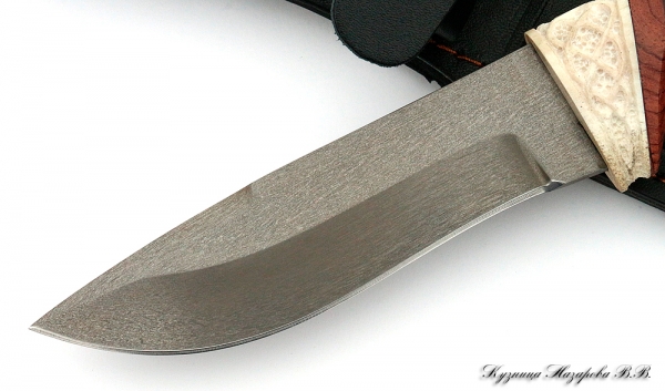 Knife Gyrfalcon H12MF carved typesetting auth.