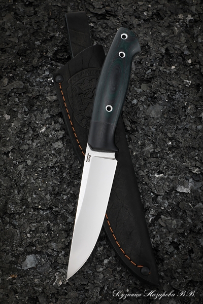 Knife No. 16 H12MF CM G10 green + black