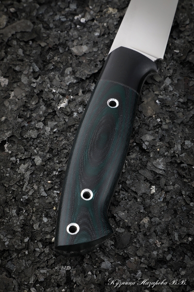 Нож №16 Х12МФ ЦМ G10 зеленая + черная