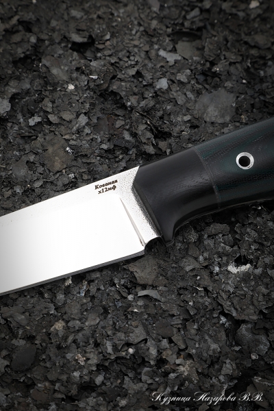 Knife No. 16 H12MF CM G10 green + black