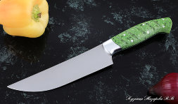 Knife Chef No. 8 steel 95h18 handle acrylic green