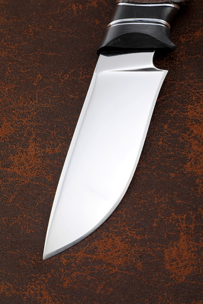 Нож Ловчий Х12МФ рукоять карбон венге черный граб
