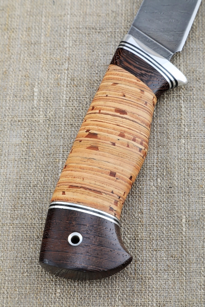 Knife Bayonet Damascus birch bark
