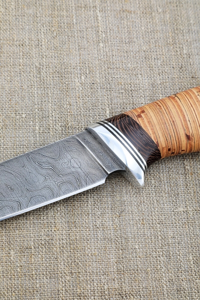 Knife Bayonet Damascus birch bark