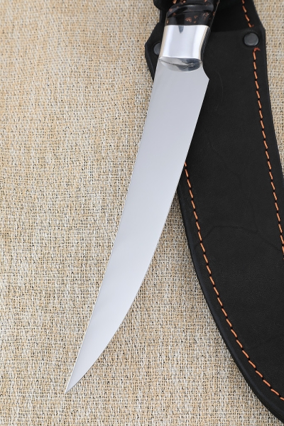 Нож Шеф № 6 сталь 95Х18 рукоять акрил коричневый (NEW)