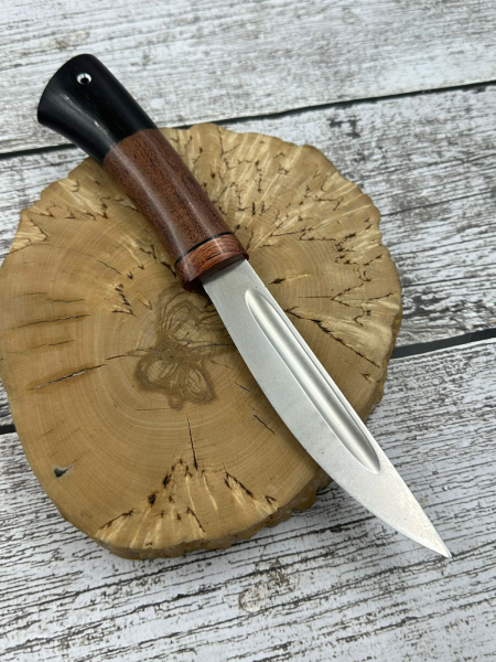 Нож &quot;Якут&quot; сталь Elmax, рукоять бубинга и черный граб (распродажа)