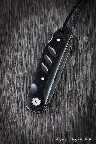 Folding Knife Lapwing steel H12MF Lining Acrylic Black