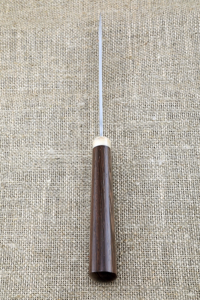 Knife Yakut 3 steel H12MF handle and sheath wenge wood