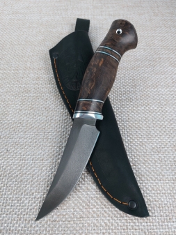 Нож Лань х12мф карельская береза коричневая  (распродажа)  