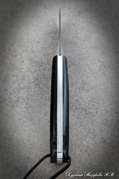 Folding Knife Taiga steel H12MF Lining Acrylic Black