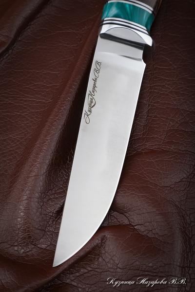 Нож Барс сталь Х12МФ-сатин рукоять карельская береза коричневая акрил