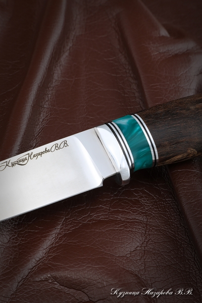 Нож Барс сталь Х12МФ-сатин рукоять карельская береза коричневая акрил
