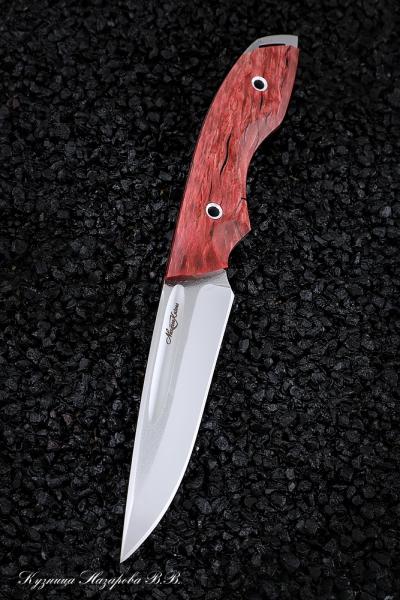 Нож №12 Х12МФ ЦМ карельская береза красная