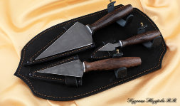 A set of knives for prosphora H12MF wenge