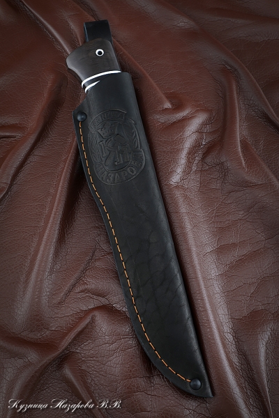 Knife Boar steel M390 black hornbeam dial