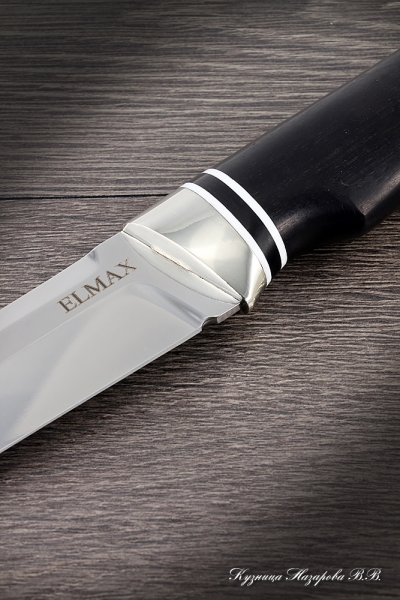 Knife Boar Elmax nickel silver typesetting black hornbeam