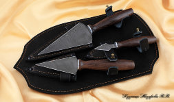 Набор ножей для просфоры дамаск венге