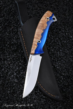Нож №13 Х12МФ ЦМ карельская береза акрил синий