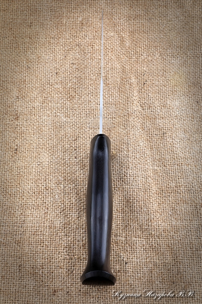 Legionnaire knife 95h18 handle and sheath black hornbeam