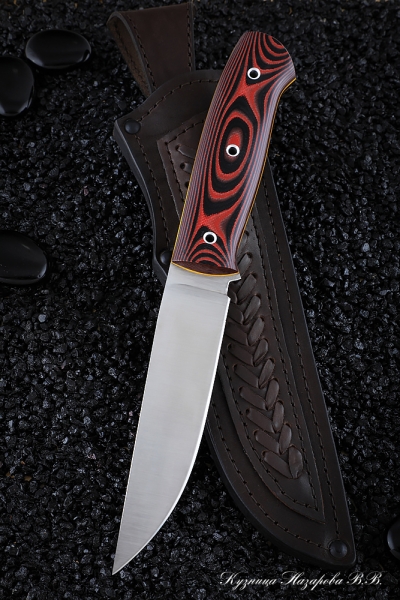 Knife Bars all-metal ELMAX mikarta red
