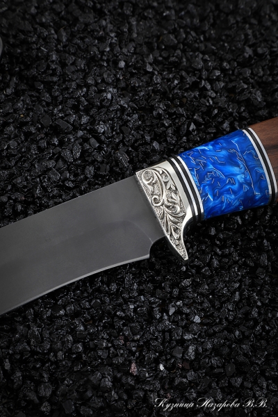 Knife Monitor Lizard H12MF rosewood artificial stone melchior