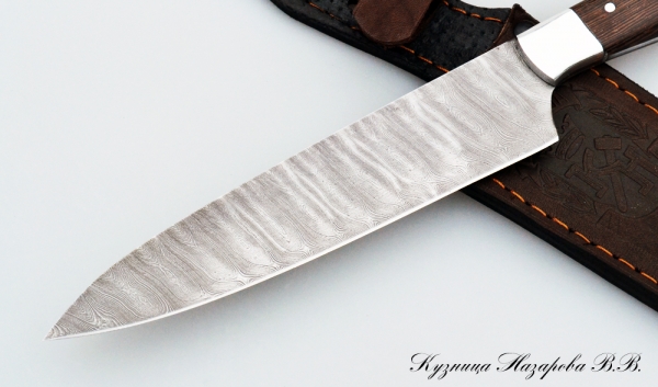 Knife Chef maly Damascus wenge dural