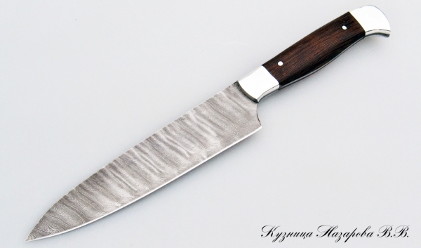 Knife Chef maly Damascus wenge dural