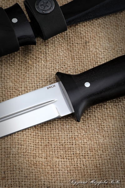 Нож Легионер RWL-34 рукоять и ножны черный граб