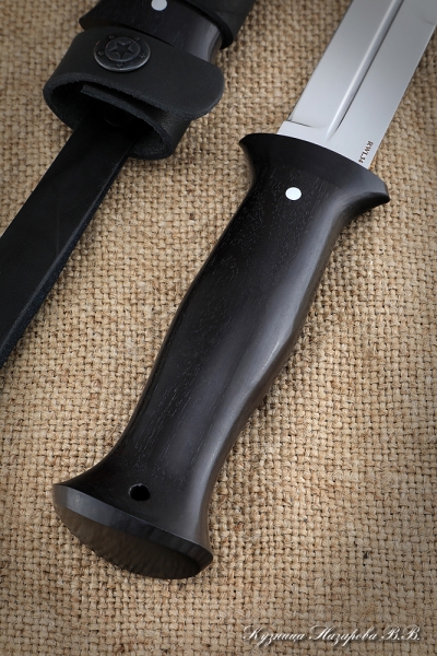 Legionnaire knife RWL-34 handle and sheath black hornbeam