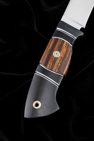 Нож Странник-2 S390 рукоять карбон железное дерево черный граб