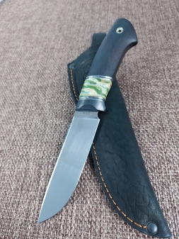Нож Странник-2 Elmax рукоять карбон черный граб зуб мамонта (распродажа)