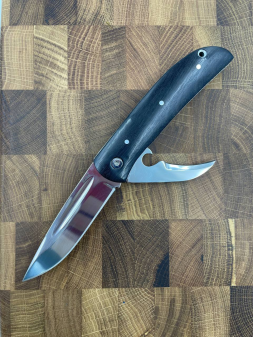 Складной нож Снайпер 2-х предметный Elmax черный граб (распродажа)