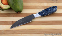 Knife Chef No. 1 steel H12MF handle acrylic blue