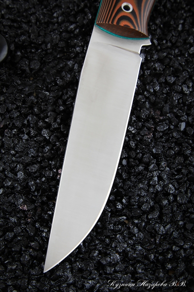 Нож Барс цельнометаллический ELMAX  микарта оранжевая