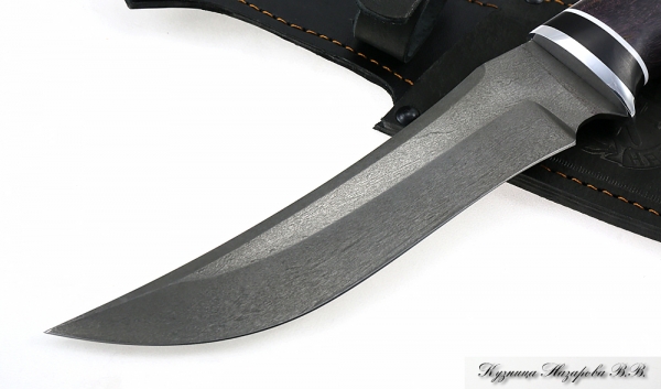 Knife Spetsnaz H12MF black hornbeam stabilized Karelian birch (purple)