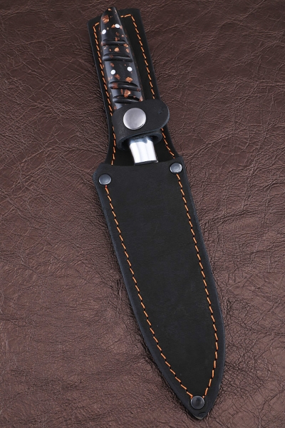 Нож Шеф № 3 сталь 95Х18 рукоять акрил коричневый (NEW)