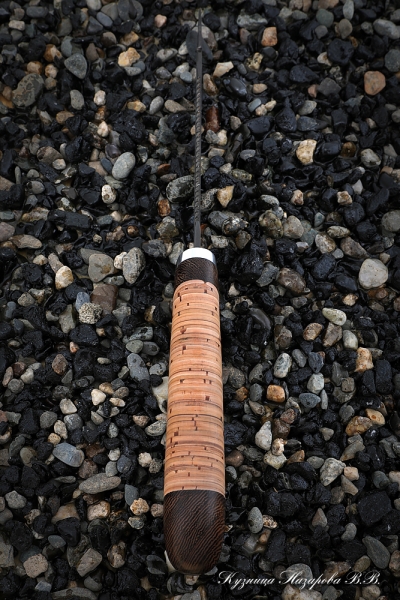 Knife Fisherman H12MF birch bark with hook