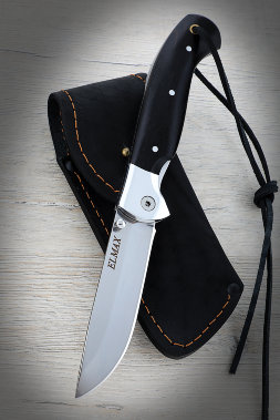 Folding Knife Rook Steel Elmax handle Black Hornbeam