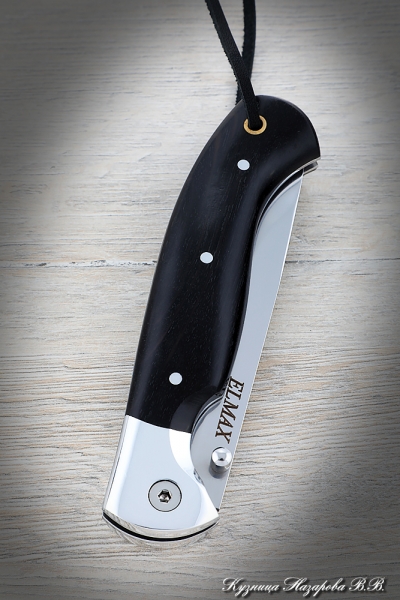 Folding Knife Rook Steel Elmax handle Black Hornbeam