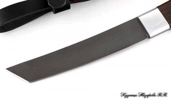 Нож Танто Х12МФ цельнометаллический венге деревянные ножны