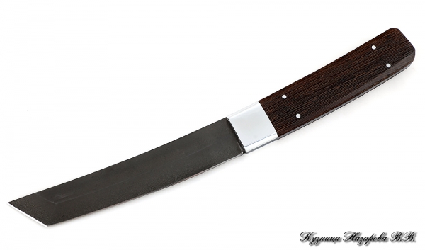 Нож Танто Х12МФ цельнометаллический венге деревянные ножны