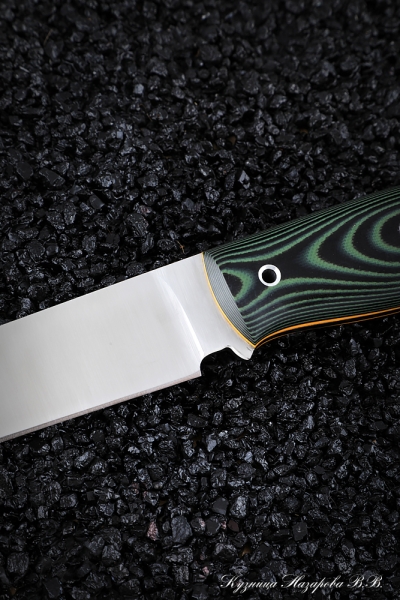 Нож Засапожный цельнометаллический ELMAX  микарта зеленая