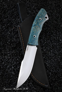 Нож №4 Х12МФ ЦМ карельская береза зеленая